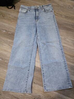 Guess Light Blue Wide-Leg Jeans for Women